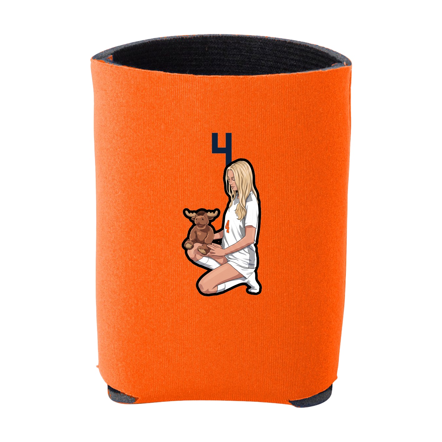 Can Holder — Number Top in Orange