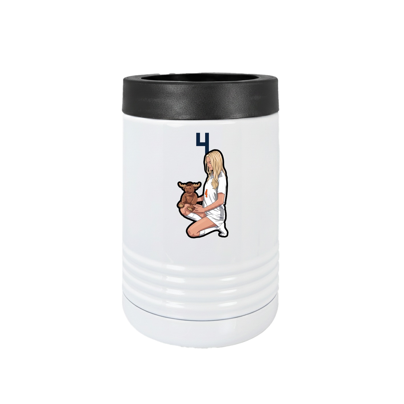Beverage Holder — Number Top in White