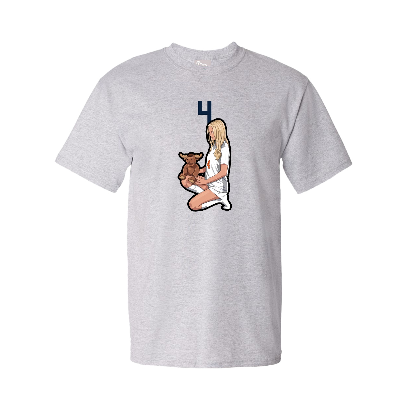 Tee — Number Top in Grey
