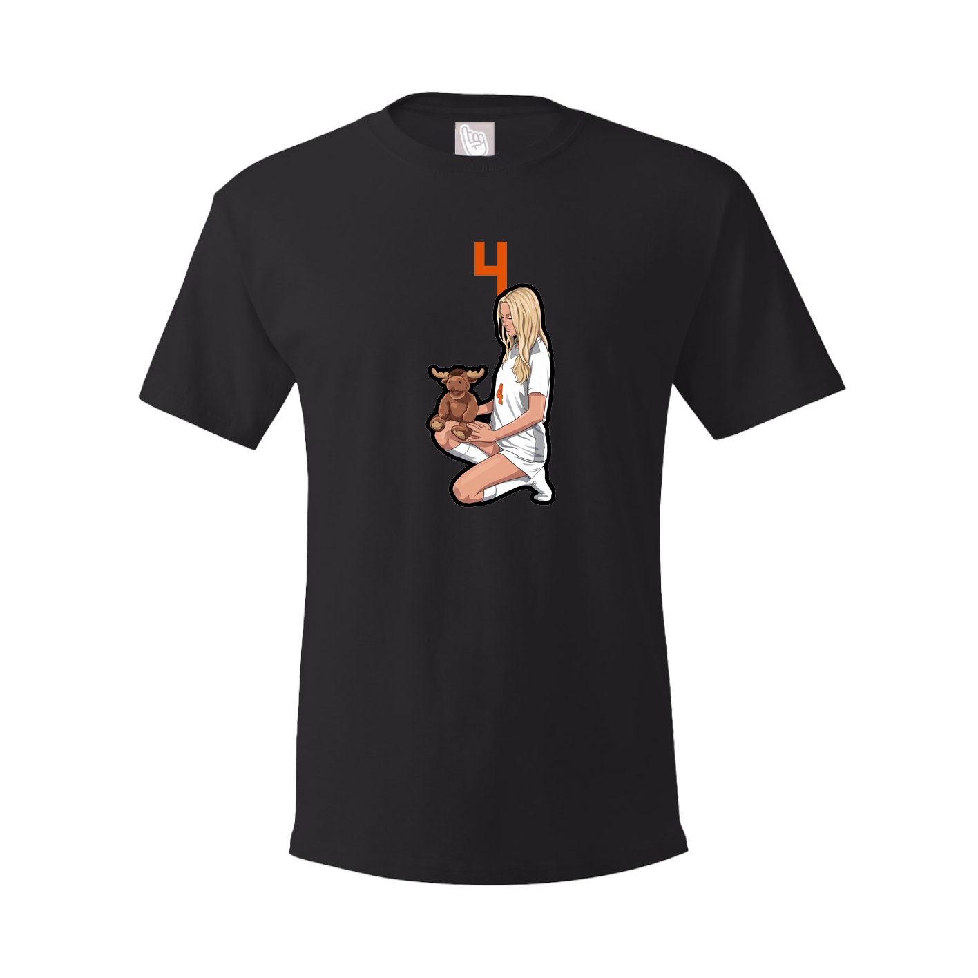 Youth Tee — Number Top in Black