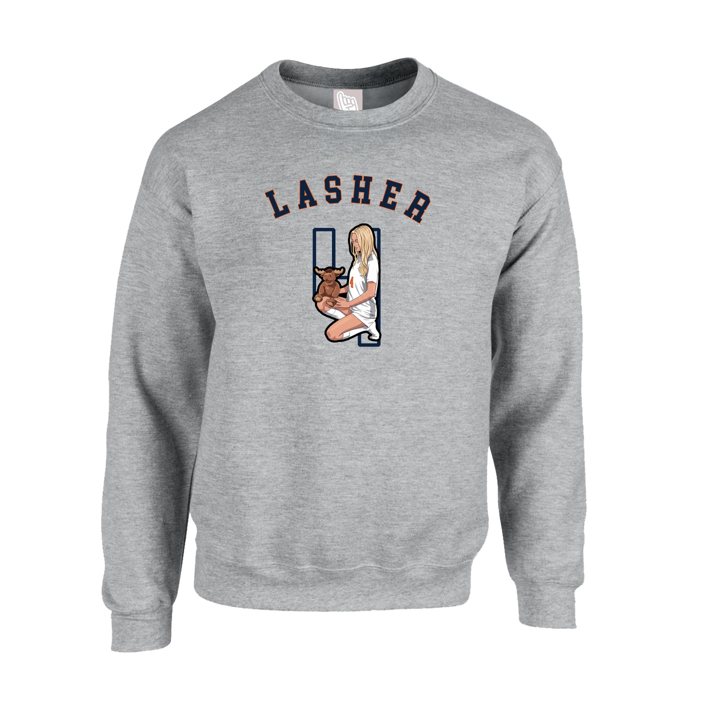 Fleece Crew — Shirsey Arch in Grey