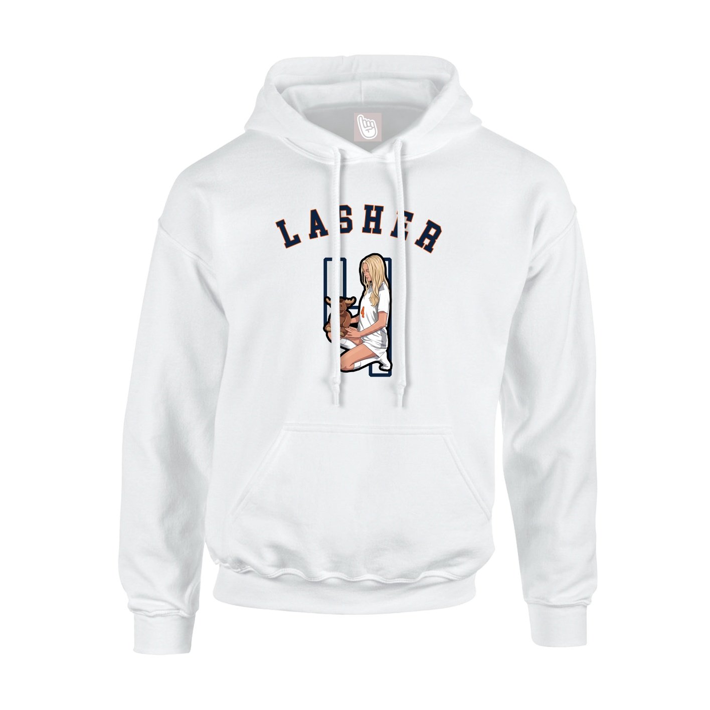 Youth Hoodie — Shirsey Arch in White