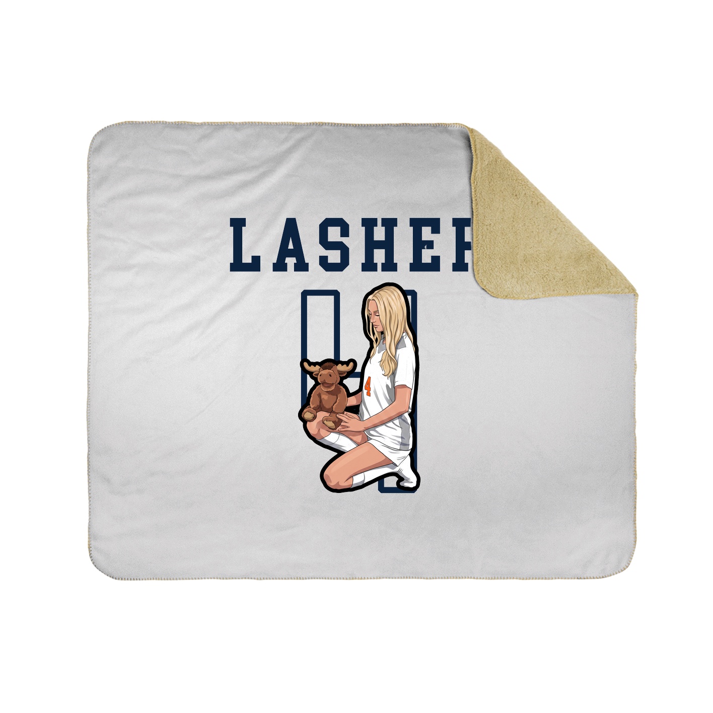 Throw Blanket — Shirsey in White