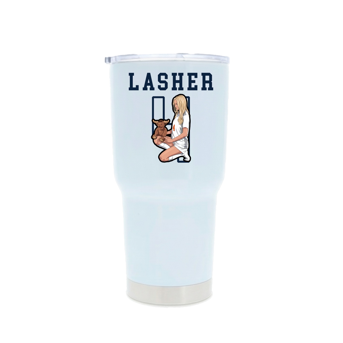 30oz Stainless Steel Tumbler — Shirsey in White