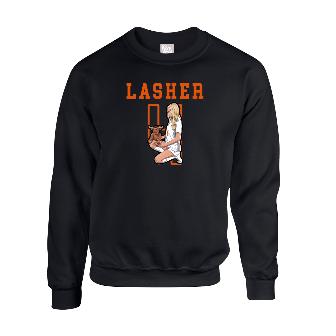 Fleece Crew — Shirsey in Black