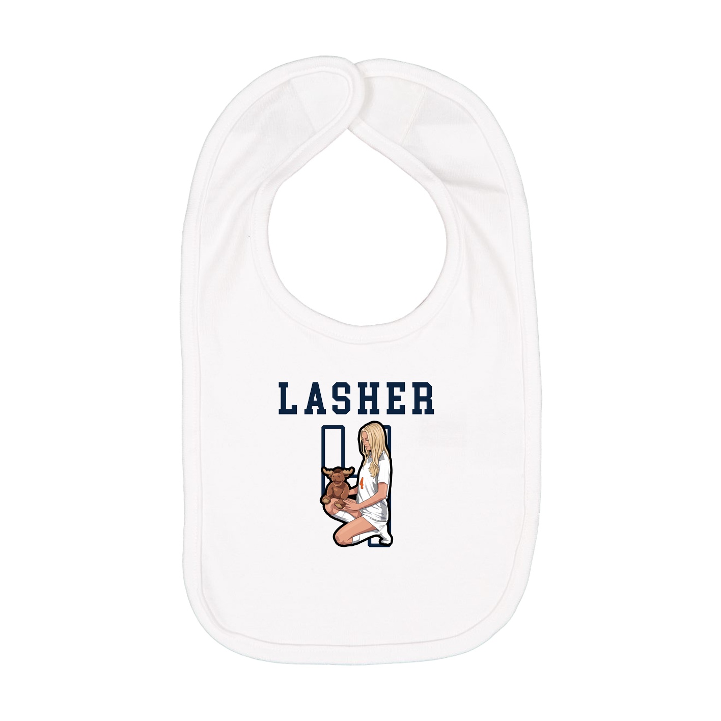 Infant Bib — Shirsey in White