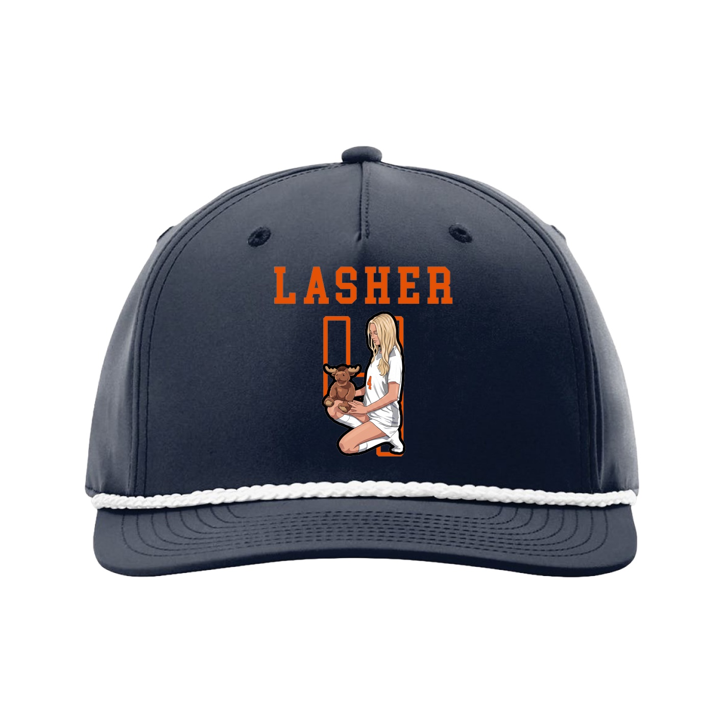 Five-Panel Classic Rope Cap — Shirsey in Navy