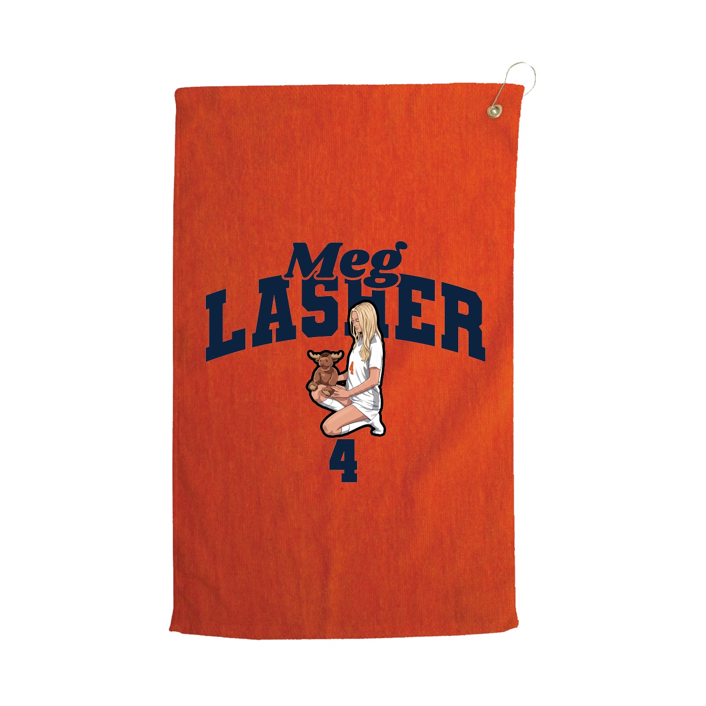 Golf Towel — Signature Arch in Orange