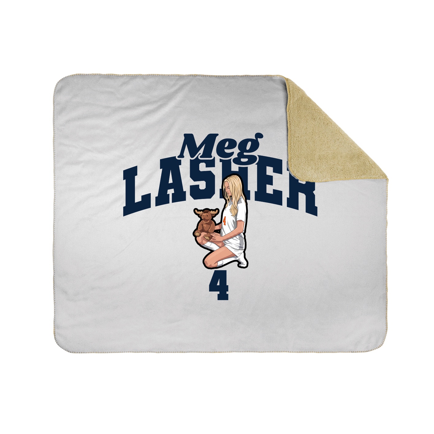 Throw Blanket — Signature Arch in White