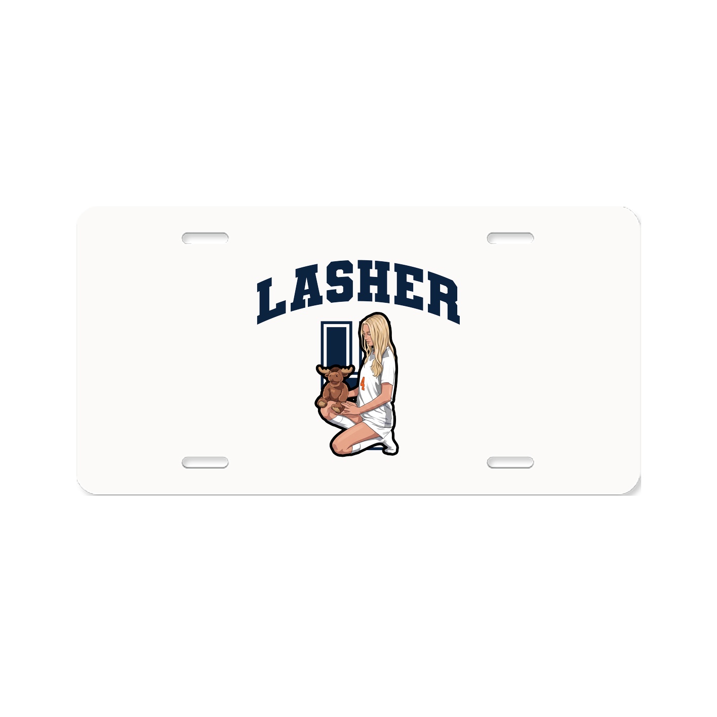 License Plate — Number in Classic