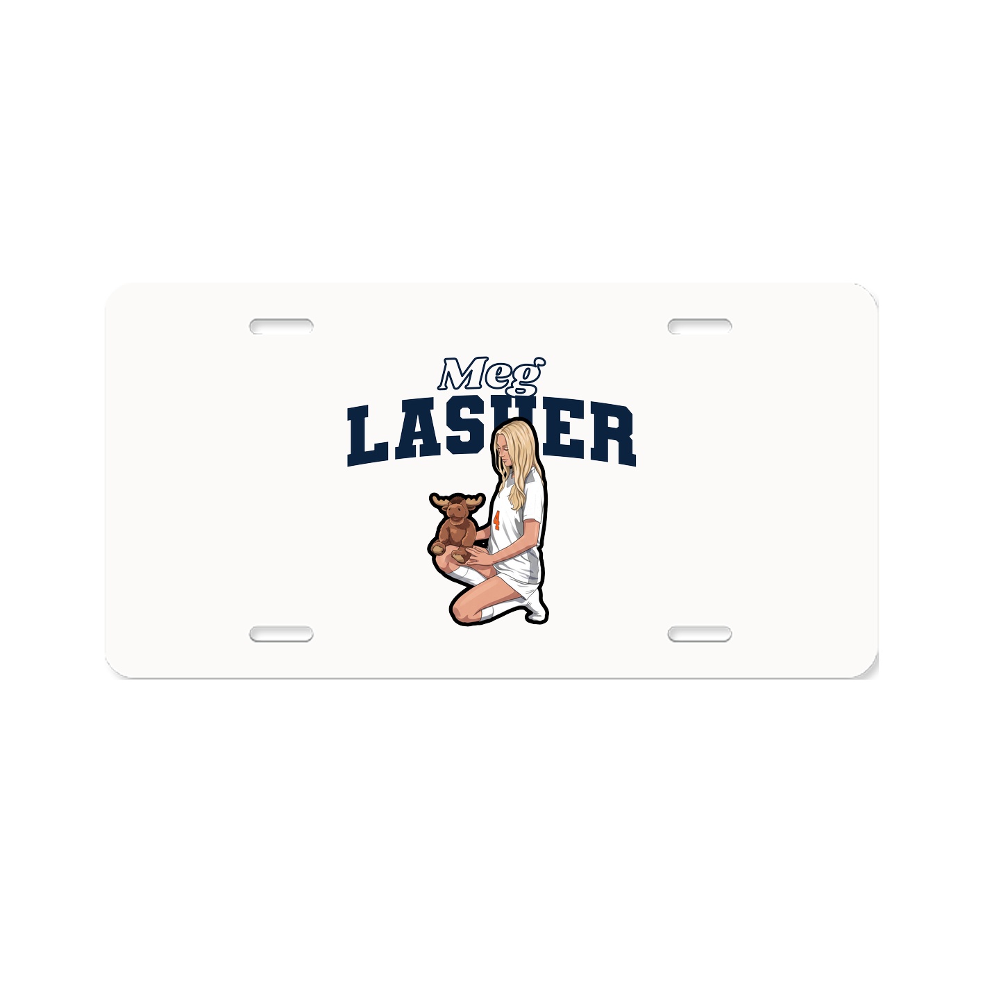 License Plate — Name Arch in Classic