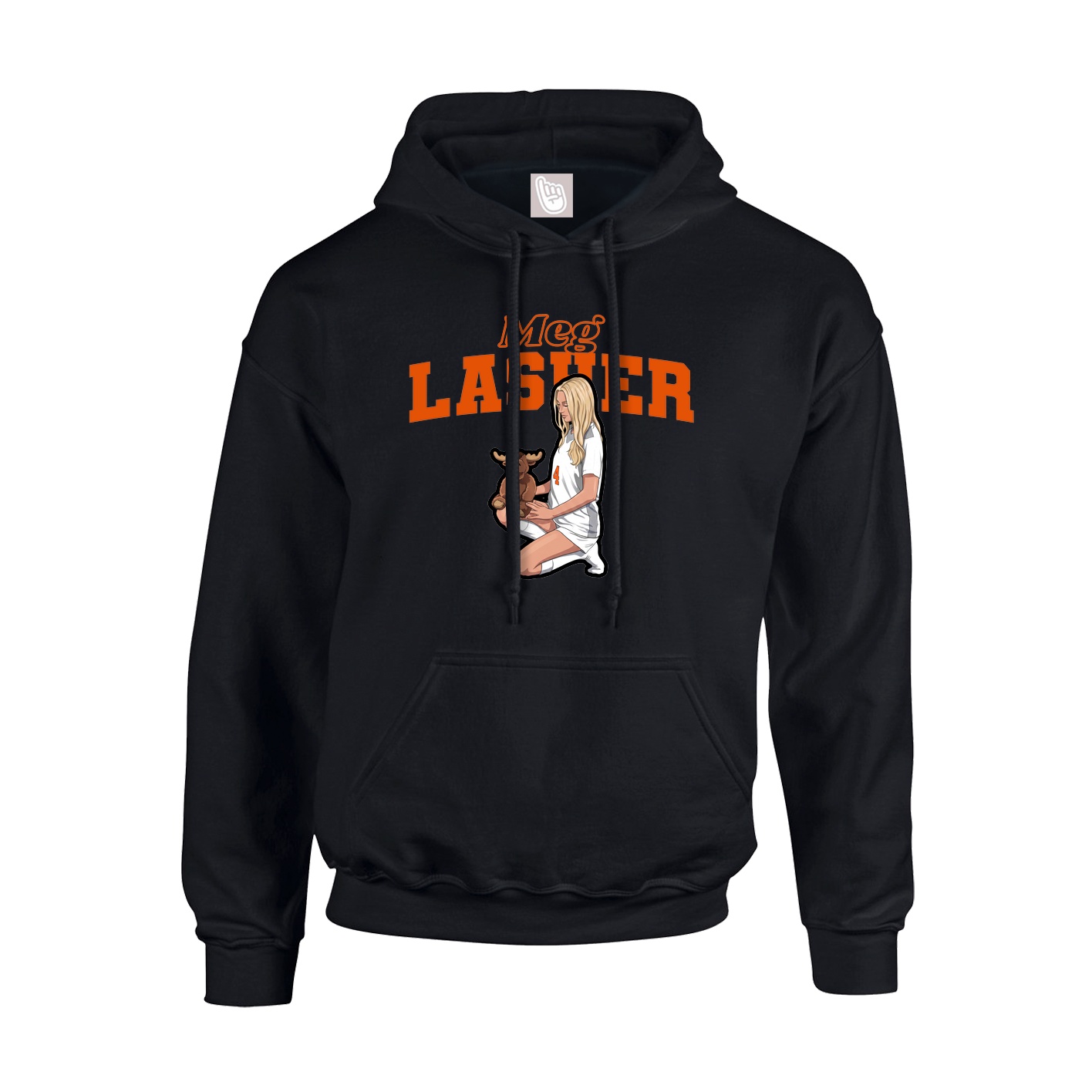 Youth Hoodie — Name Arch in Black