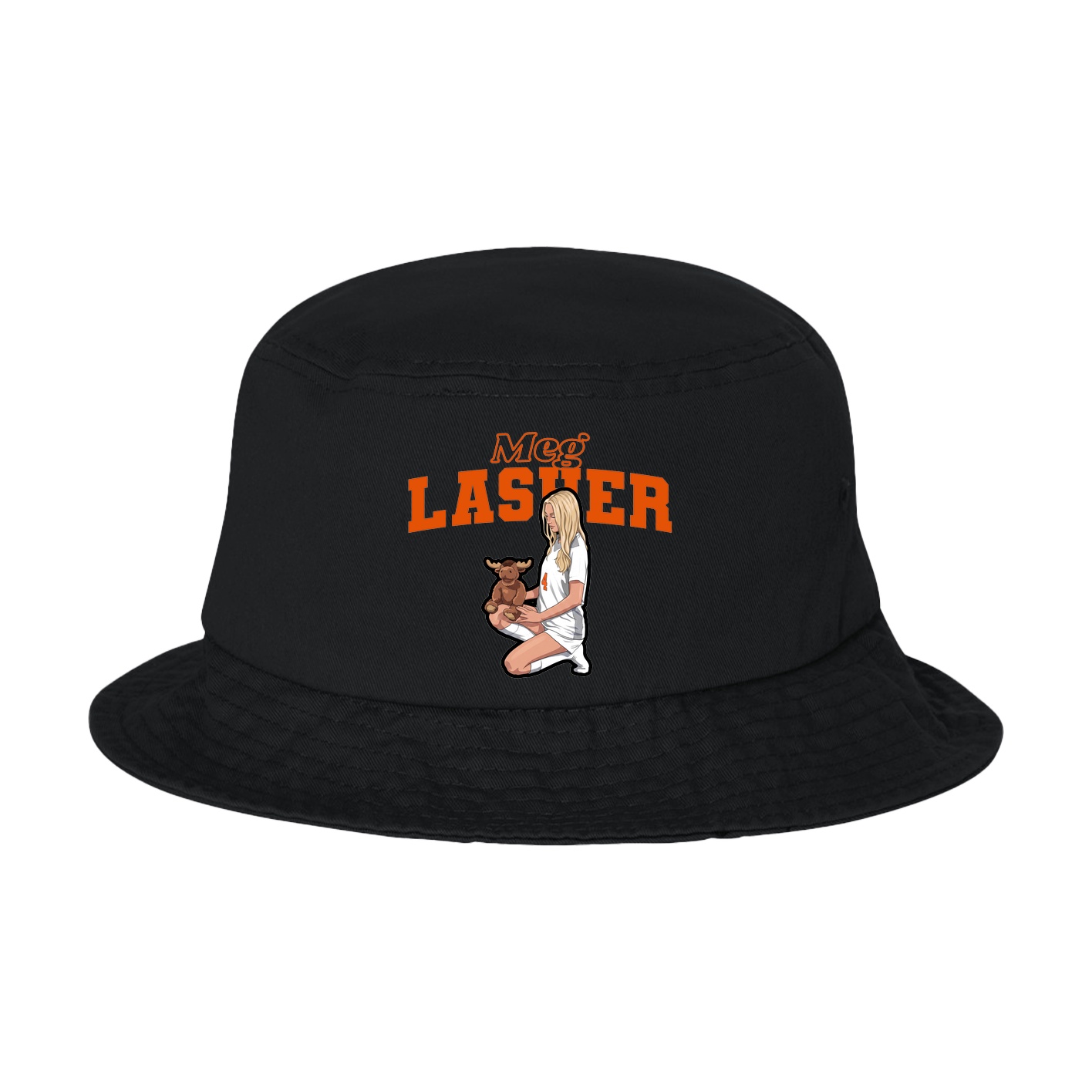 Bucket Cap — Name Arch in Black