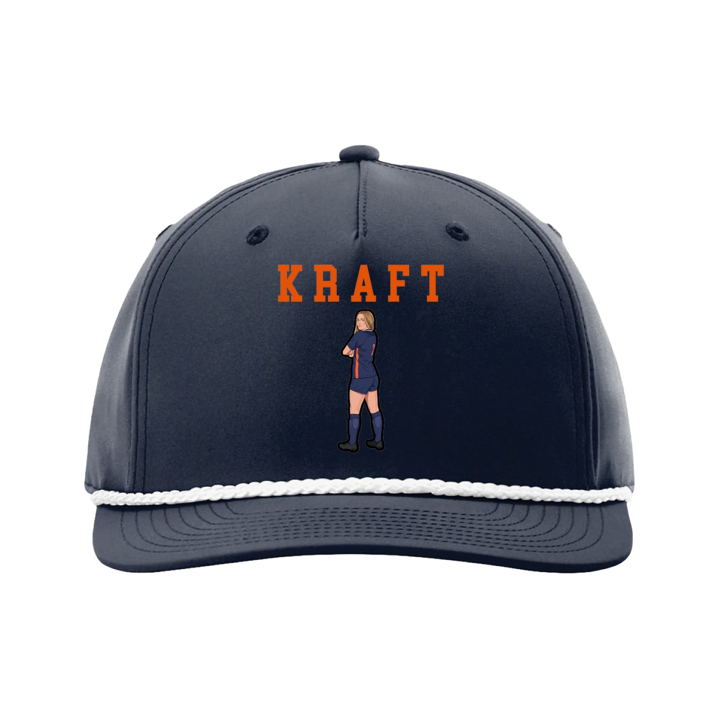 Five-Panel Classic Rope Cap — Shirsey in Navy