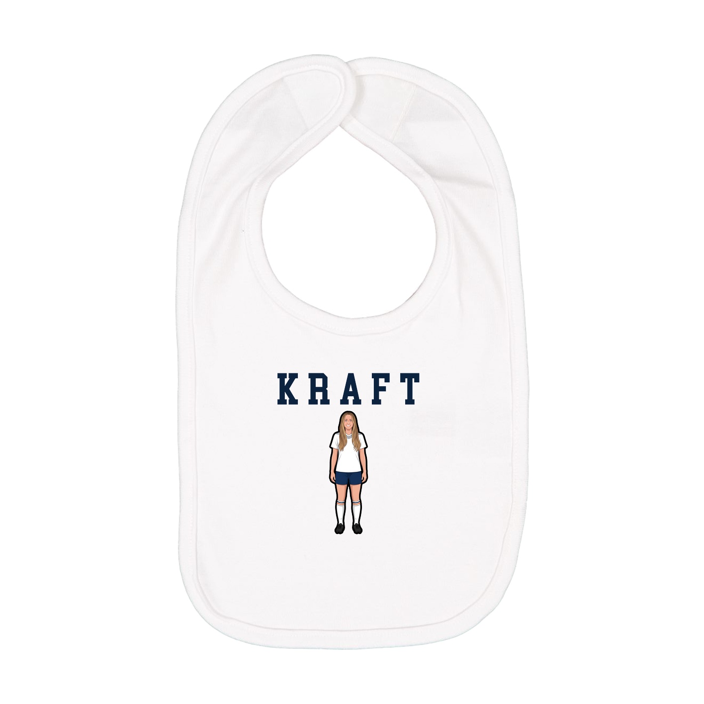 Infant Bib — Shirsey in White