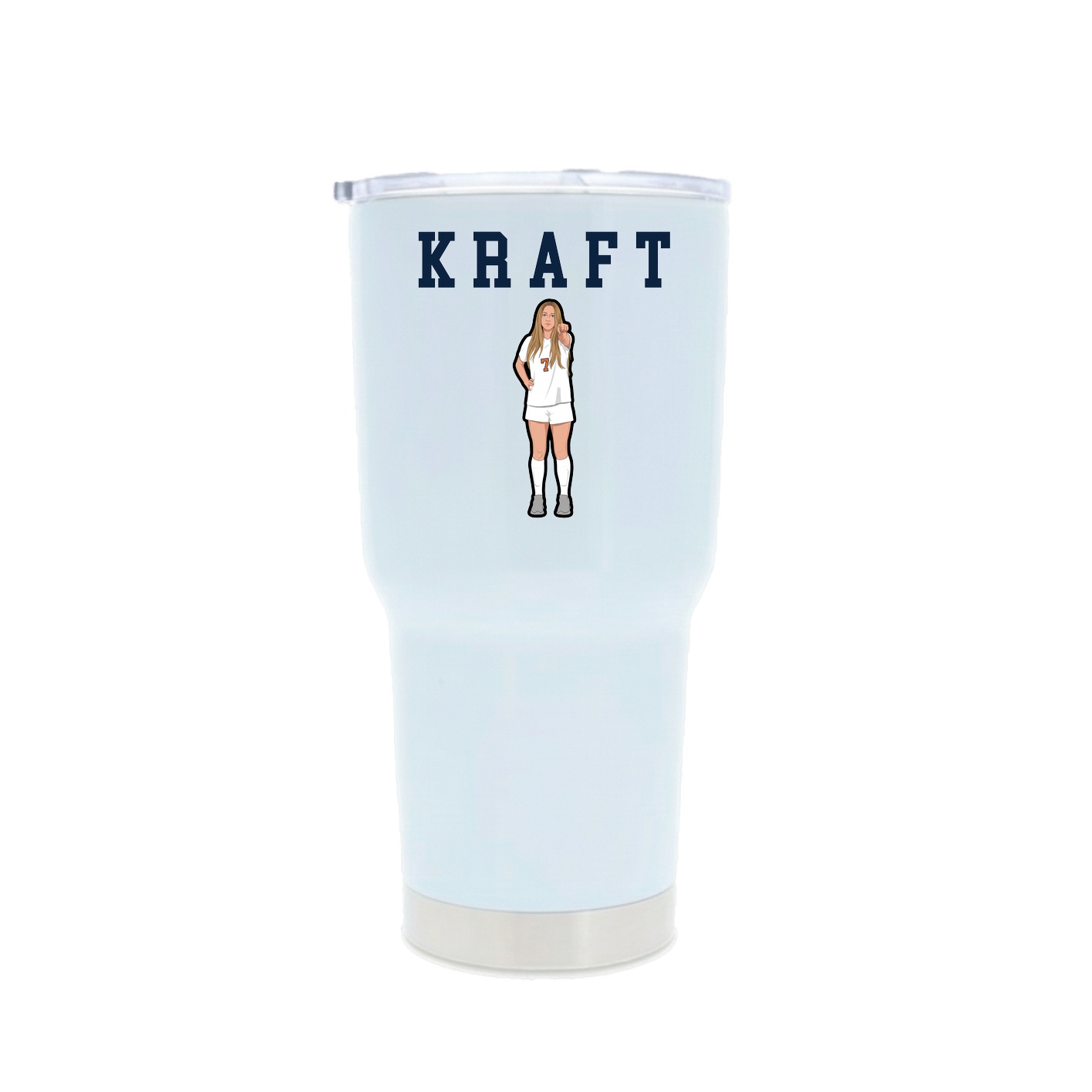 30oz Stainless Steel Tumbler — Shirsey in White