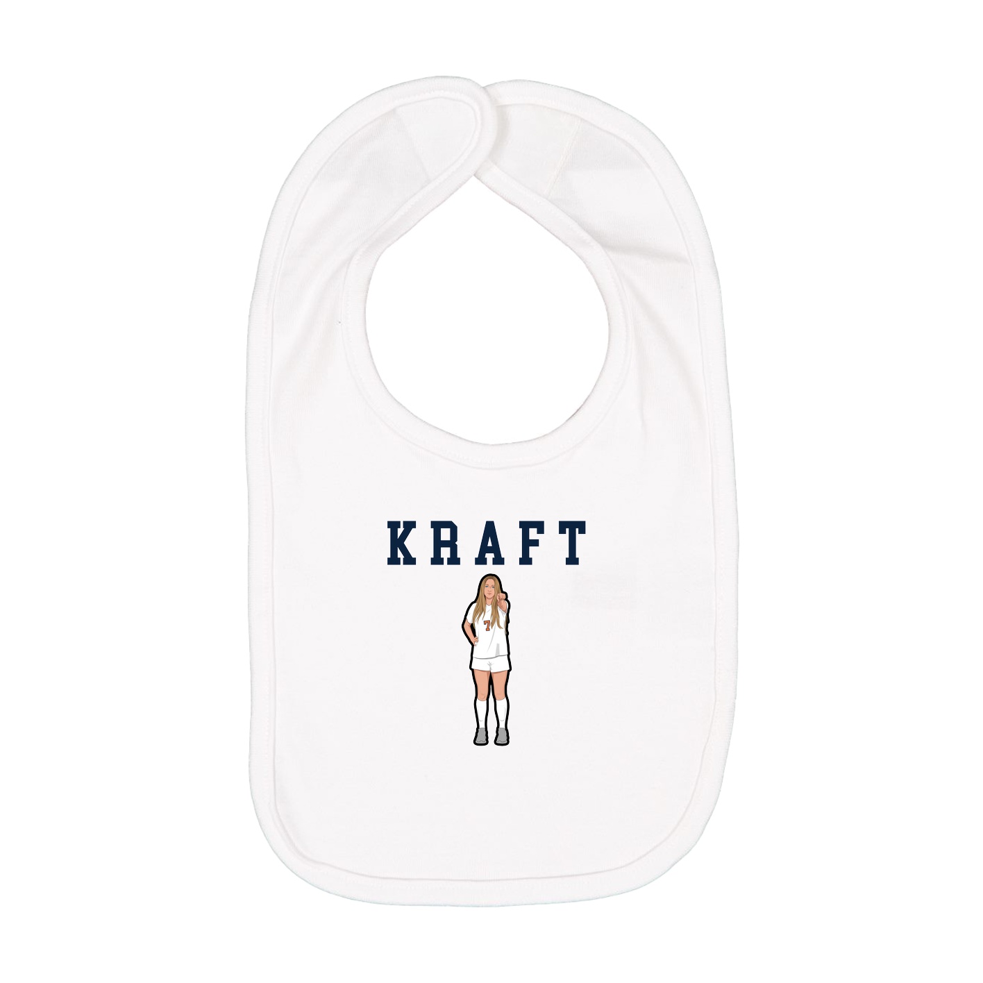 Infant Bib — Shirsey in White