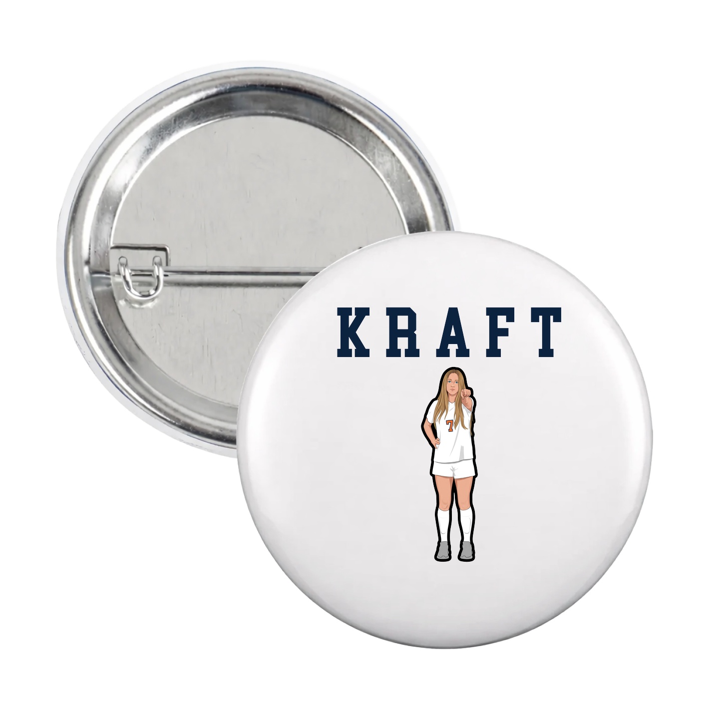 Game Day Button — Shirsey in White