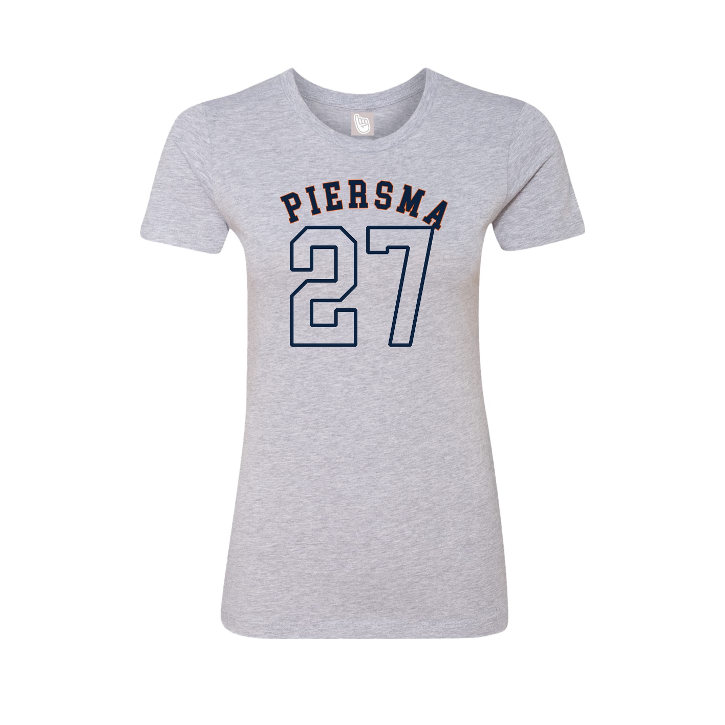 Fitted Women's Tee — Shirsey Arch in Grey