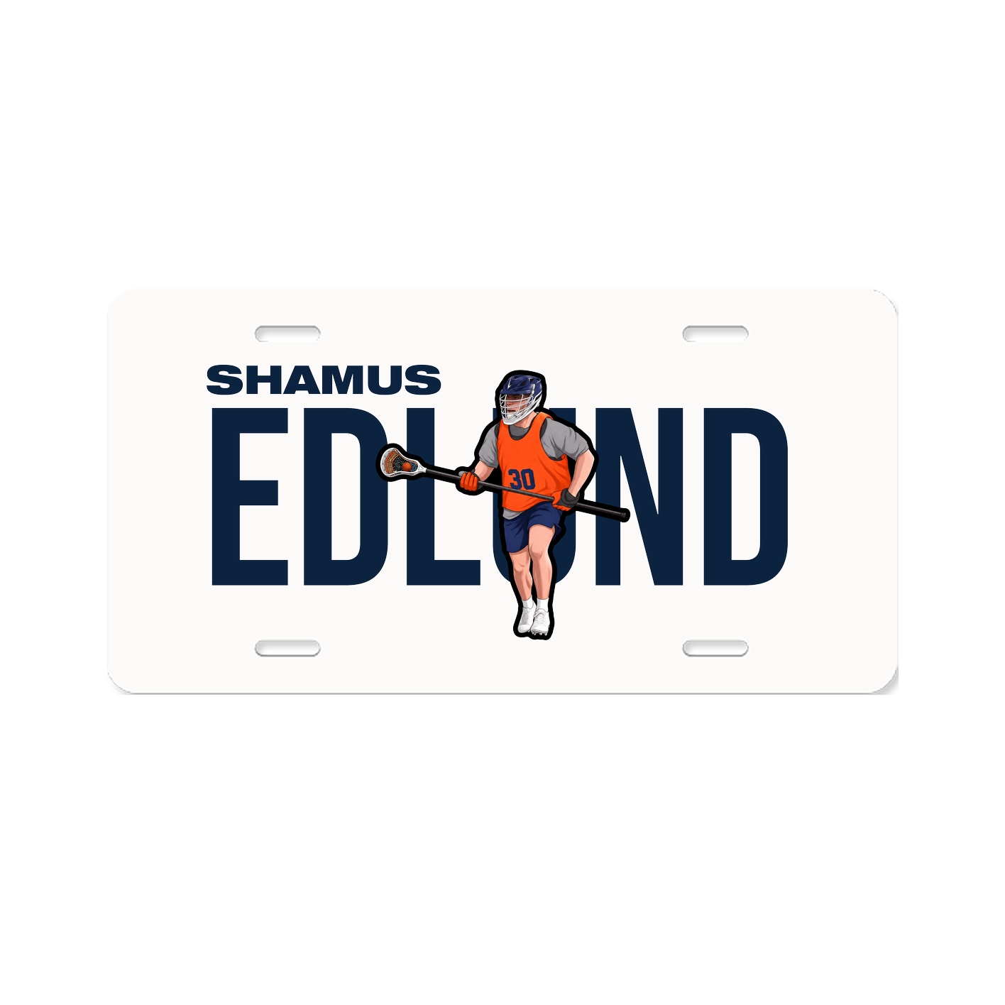 License Plate — Player Name in Classic