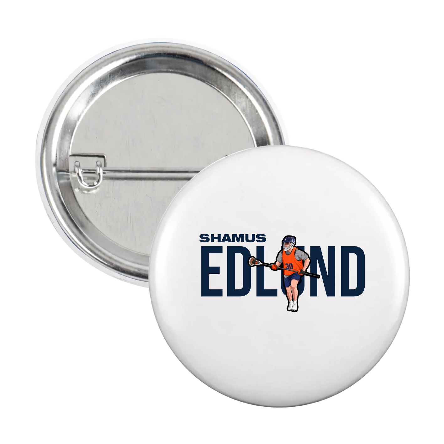 Game Day Button — Player Name in White