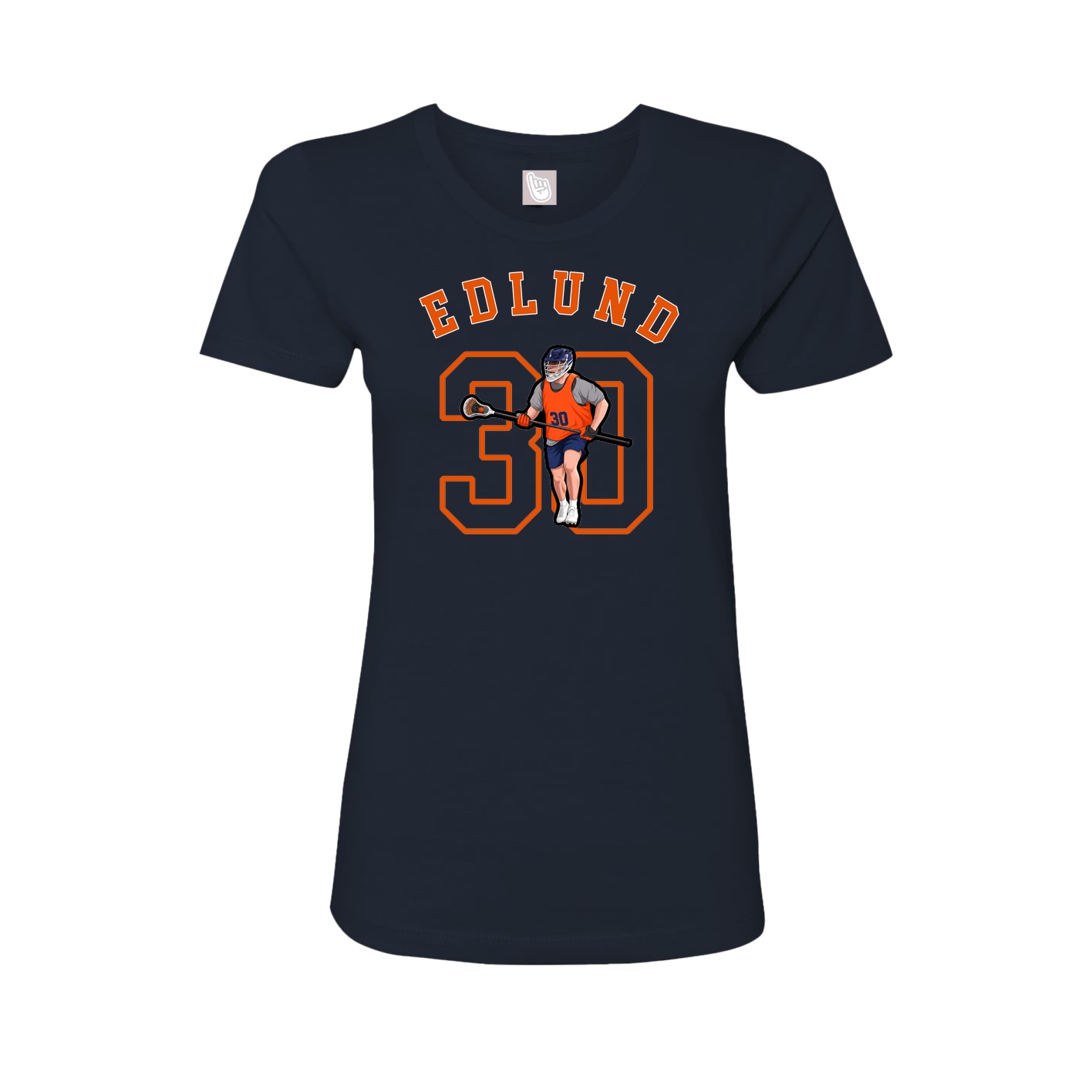 Fitted Women's Tee — Shirsey Arch in Navy