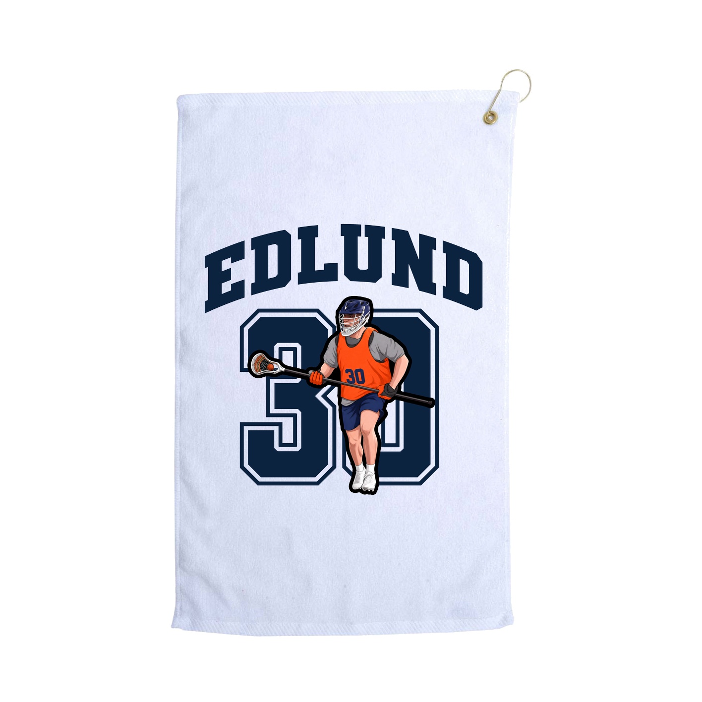 Golf Towel — Number in White