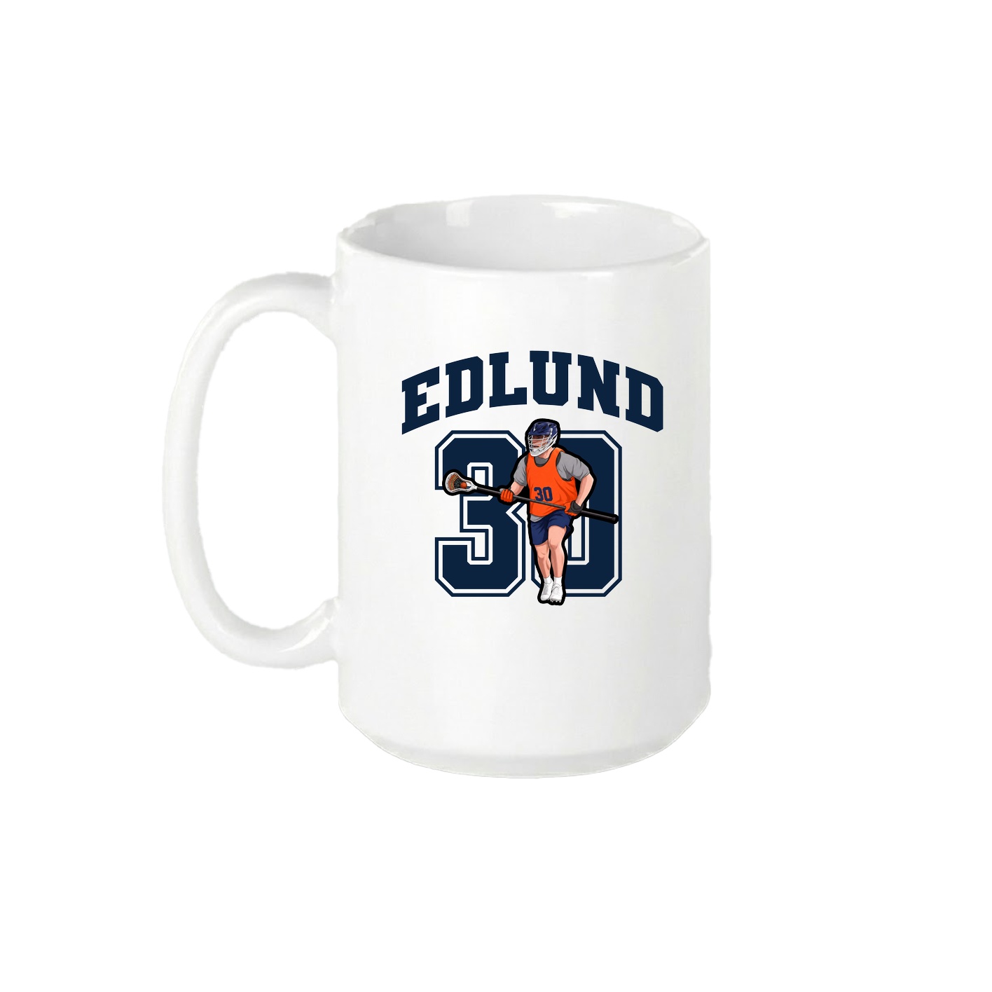 15oz Coffee Mug — Number in White