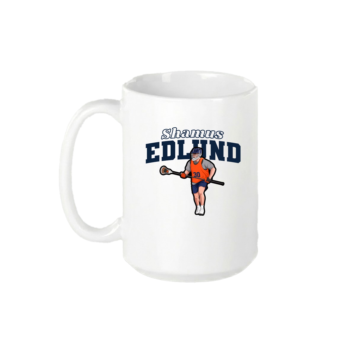 15oz Coffee Mug — Name Arch in White
