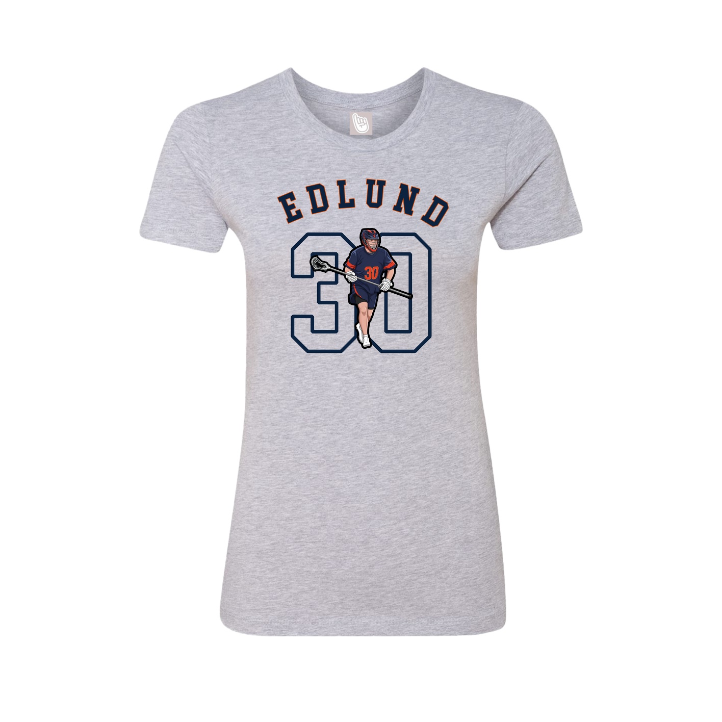 Fitted Women's Tee — Shirsey Arch in Grey