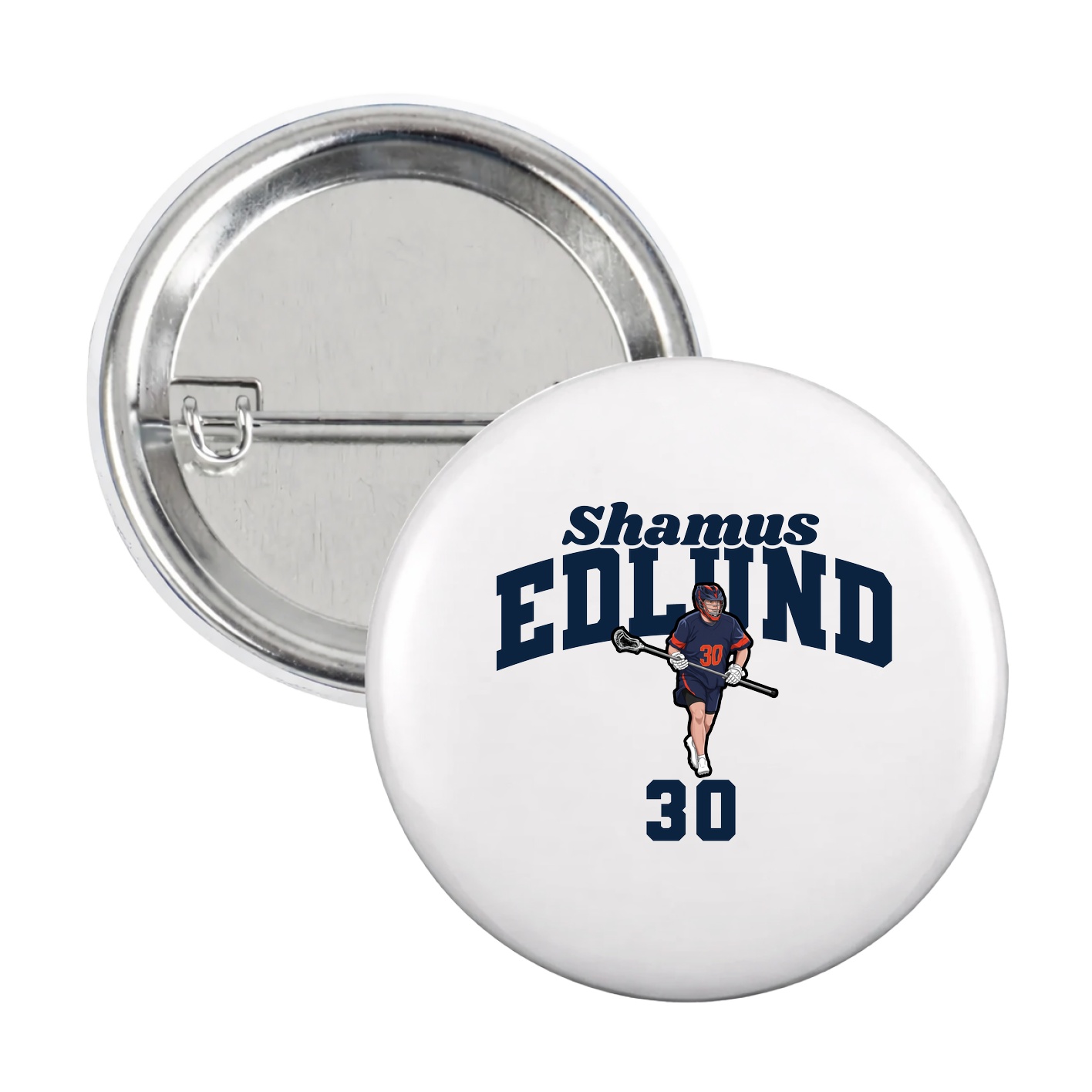 Game Day Button — Signature Arch in White
