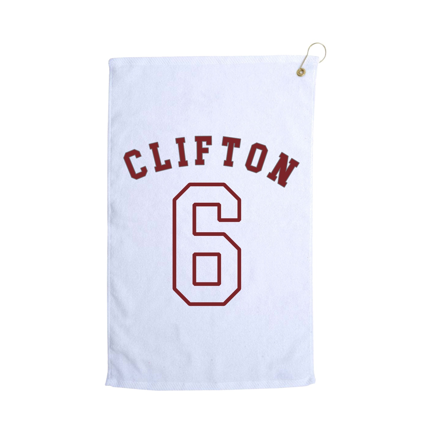 Golf Towel — Shirsey Arch in White