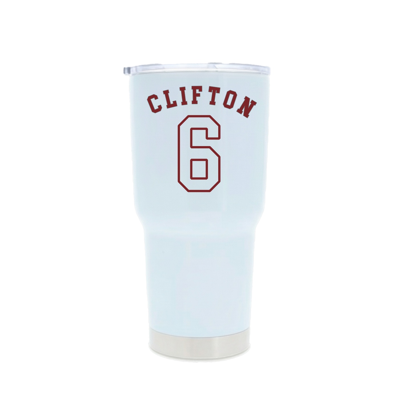 30oz Stainless Steel Tumbler — Shirsey Arch in White