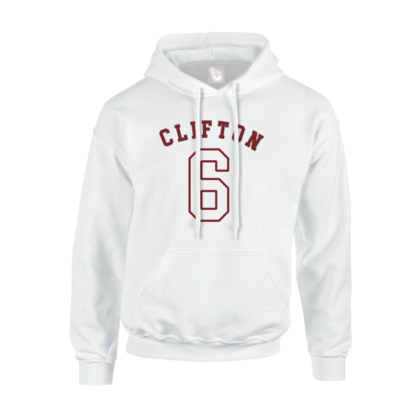 Youth Hoodie — Shirsey Arch in White