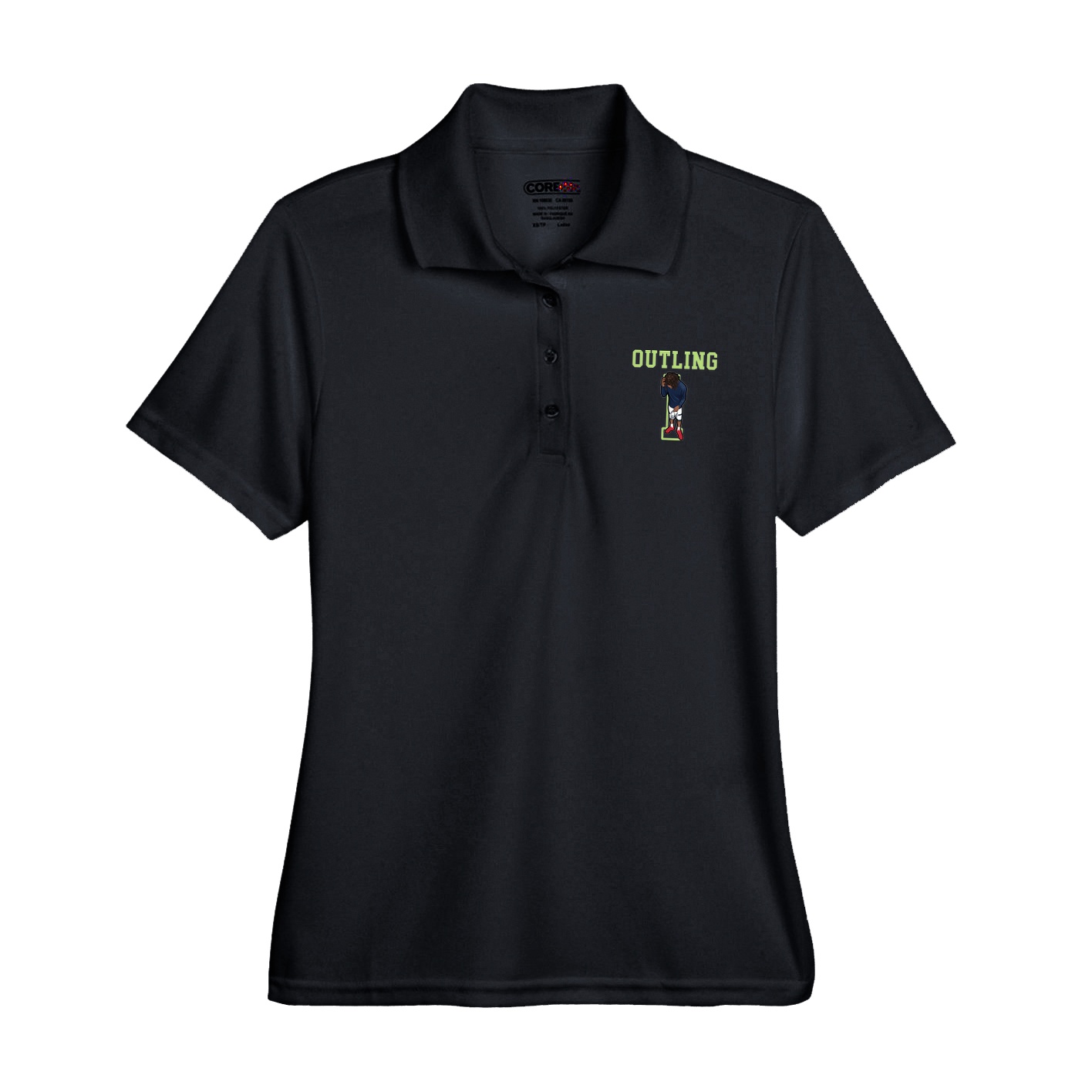 Womens Performance Polo — Shirsey in Black