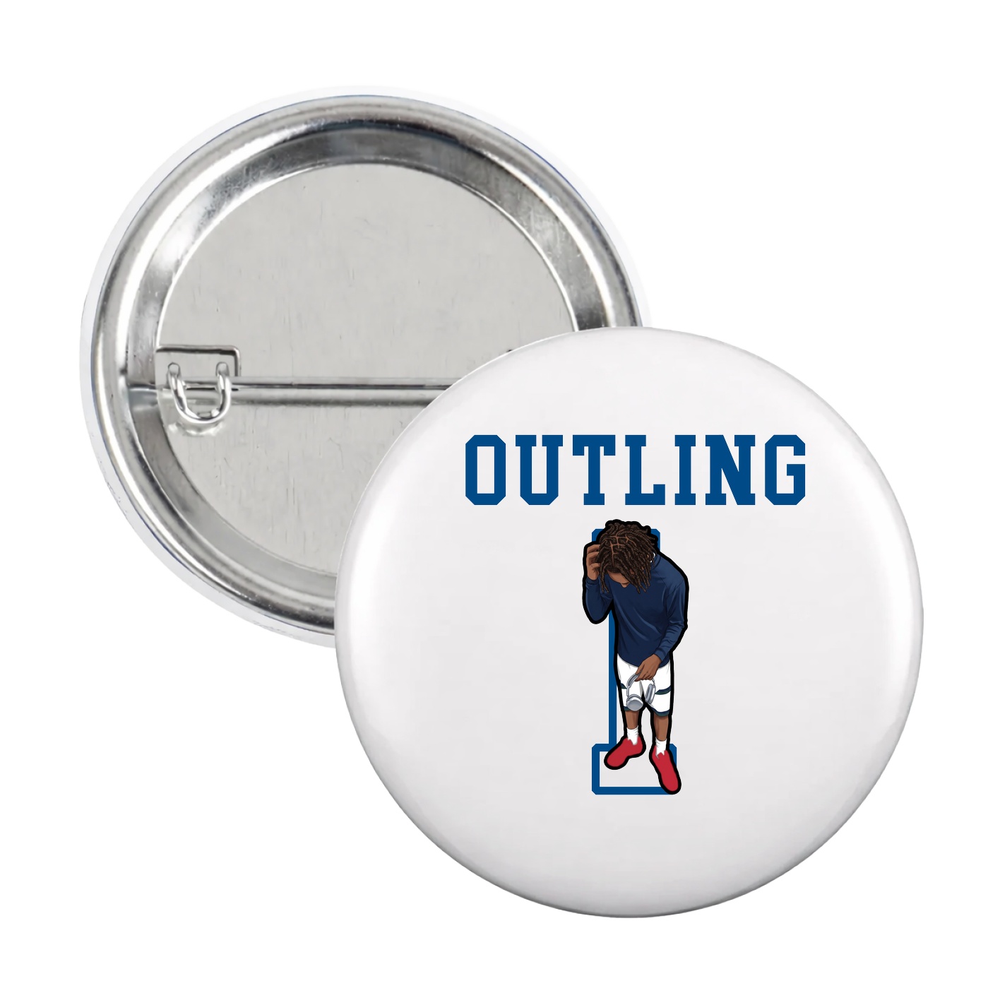 Game Day Button — Shirsey in White