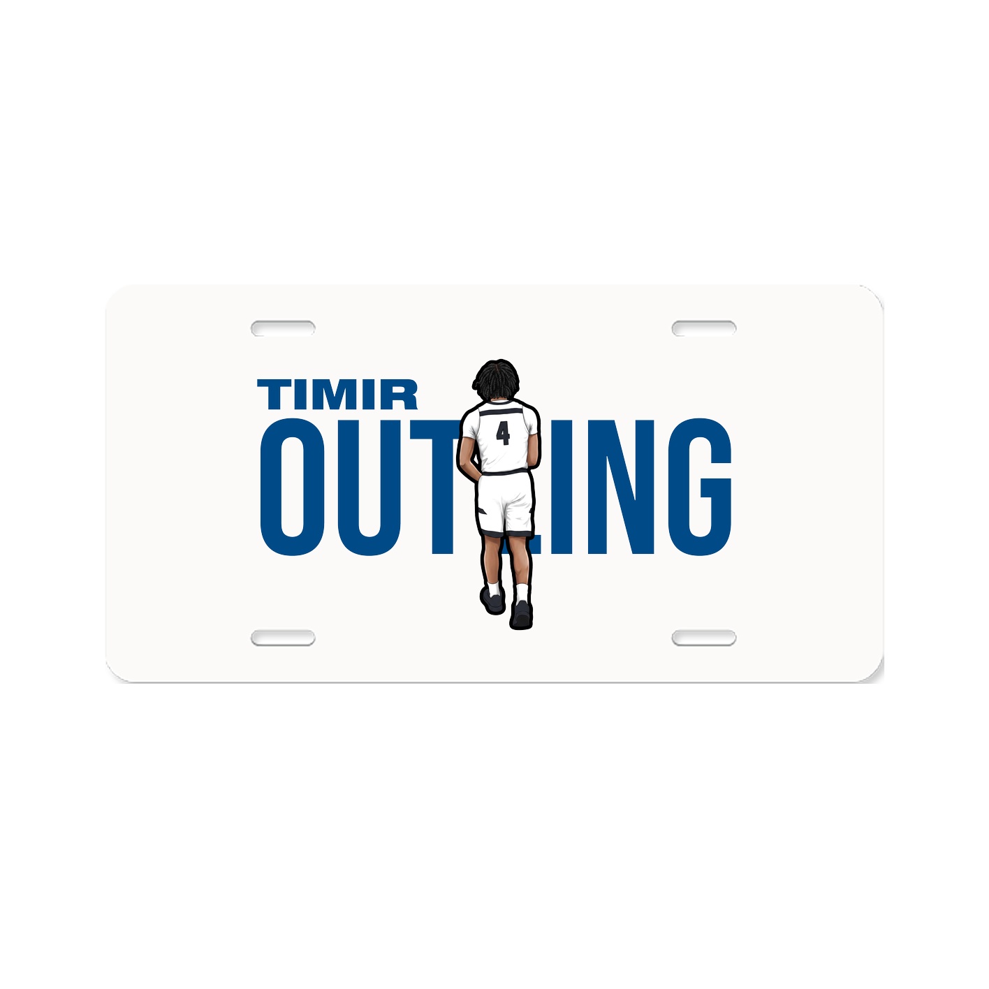 License Plate — Player Name in Classic