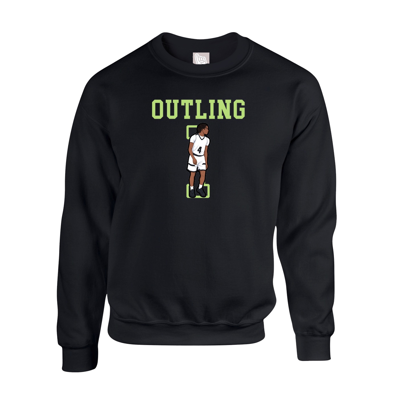 Fleece Crew — Shirsey in Black
