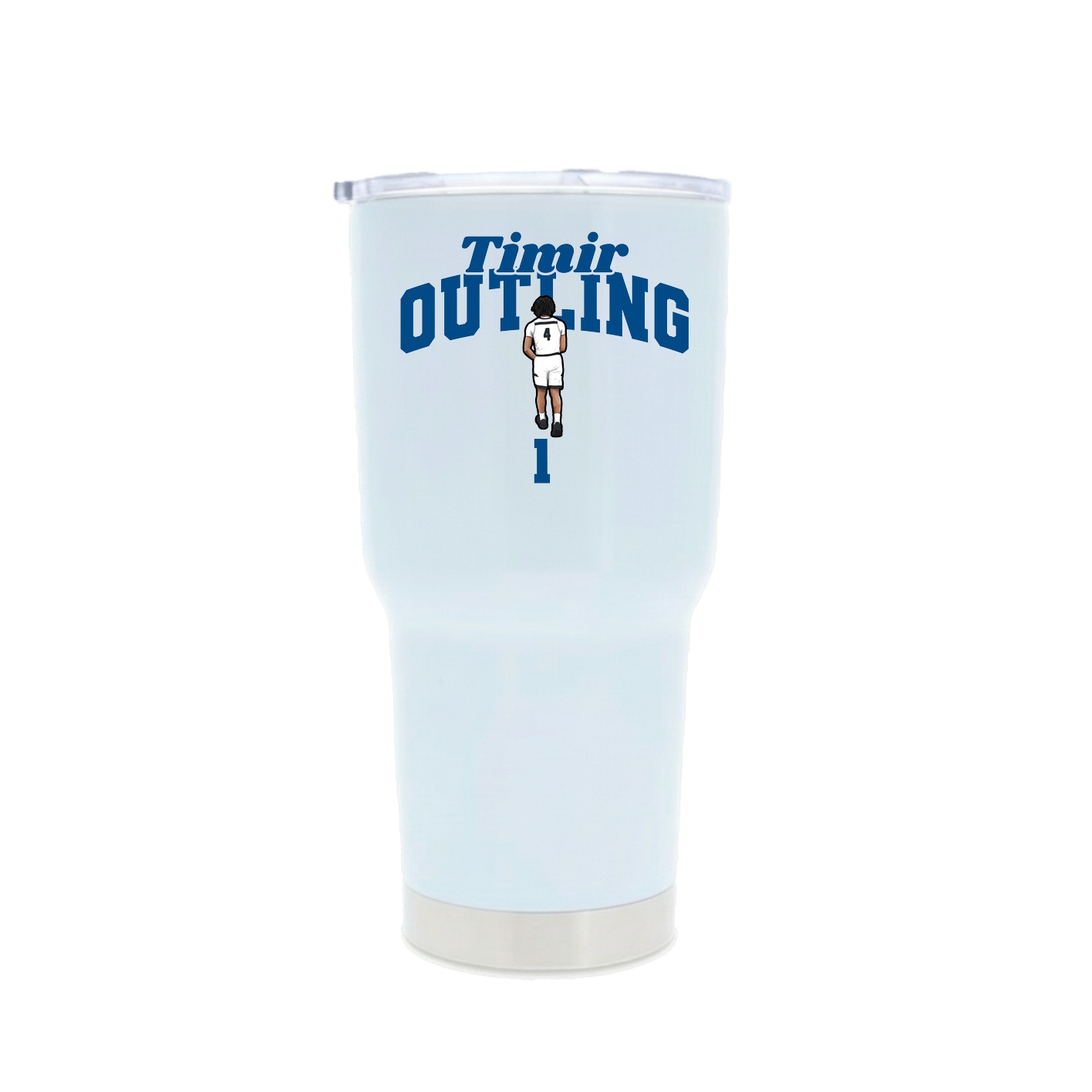 30oz Stainless Steel Tumbler — Signature Arch in White