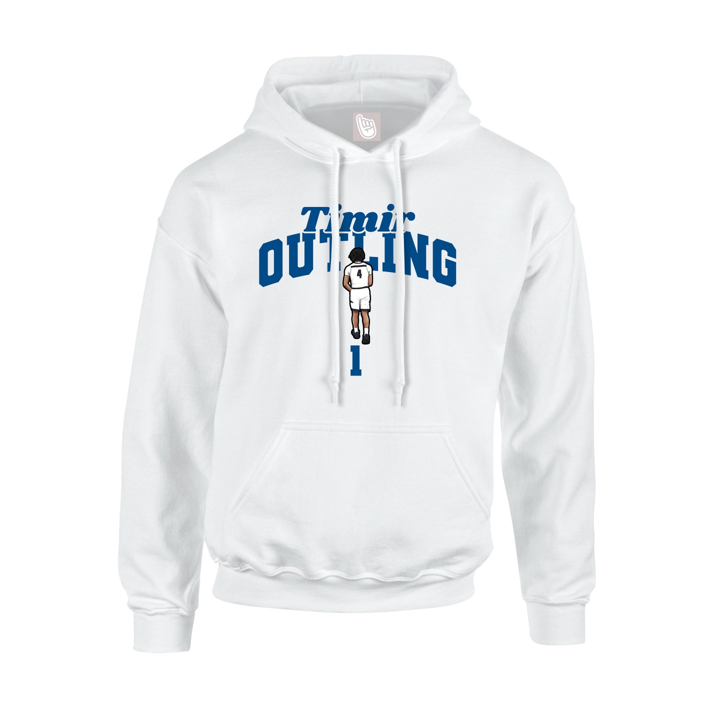 Hoodie — Signature Arch in White