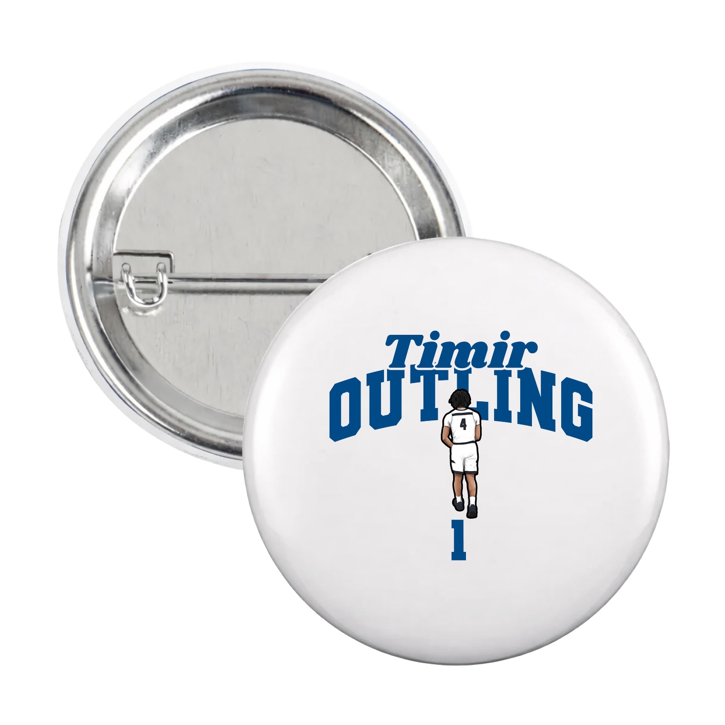 Game Day Button — Signature Arch in White