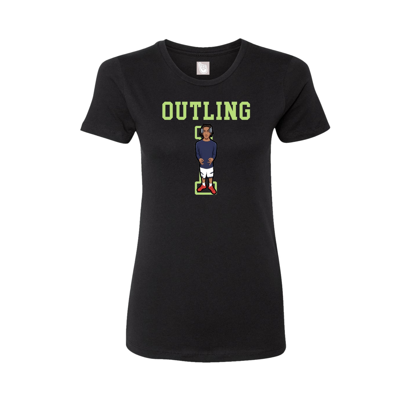 Fitted Women's Tee — Shirsey in Black