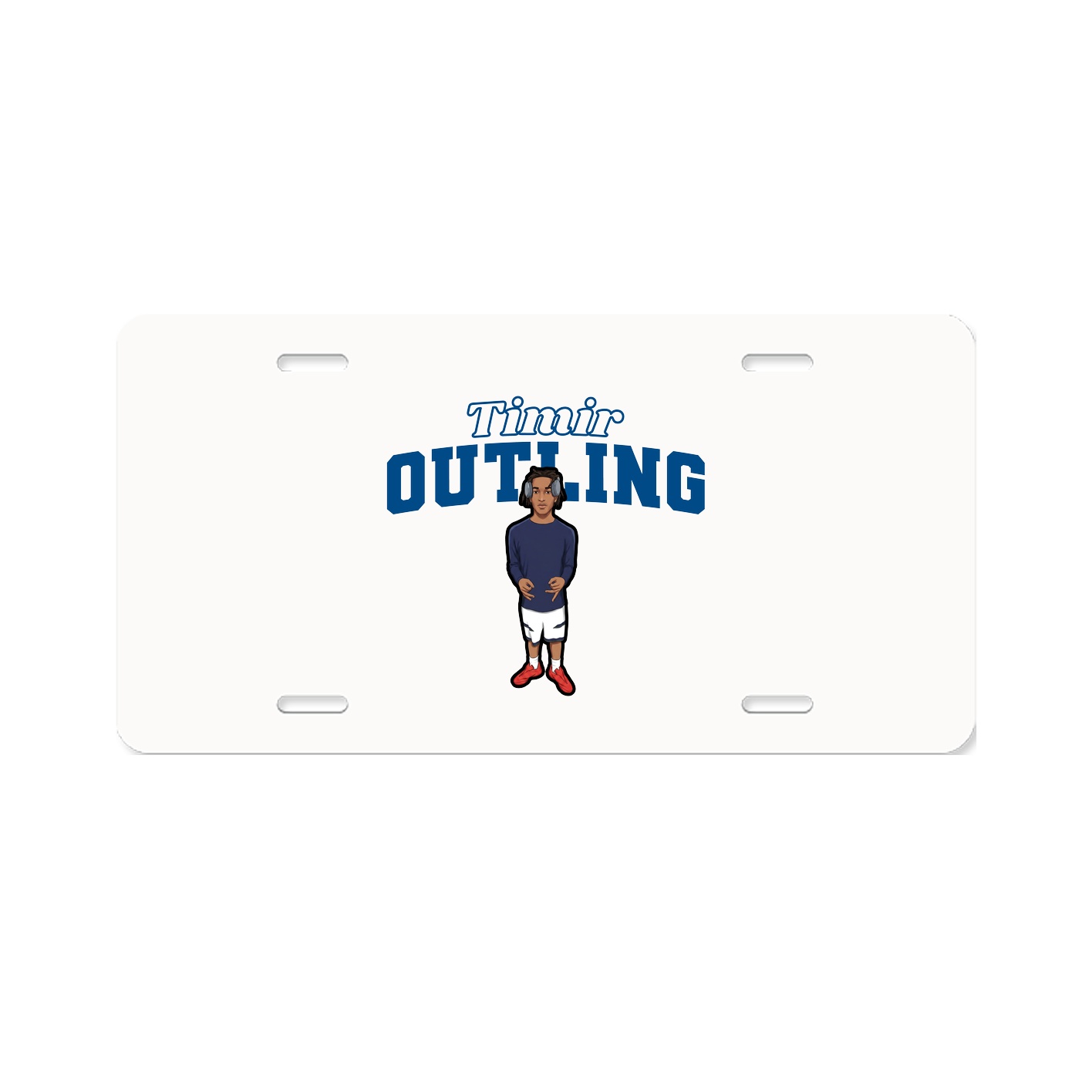 License Plate — Name Arch in Classic