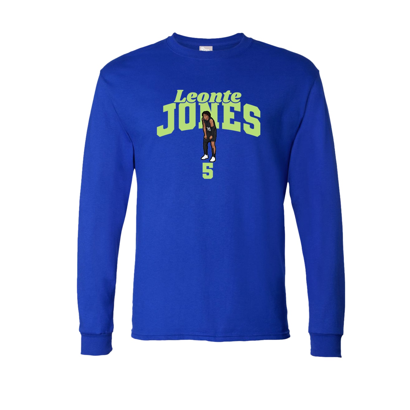 Long Sleeve Tee — Signature Arch in Royal