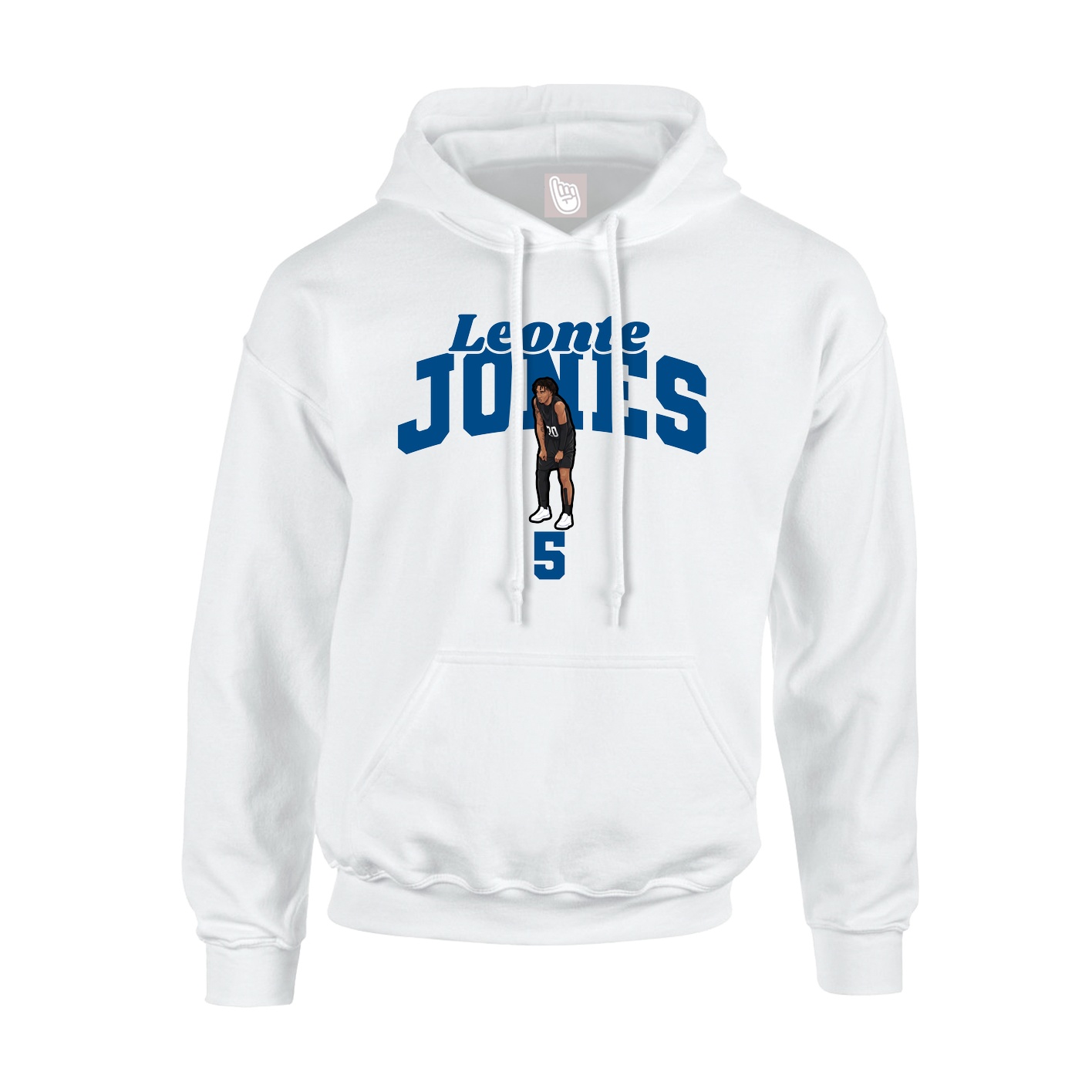 Youth Hoodie — Signature Arch in White
