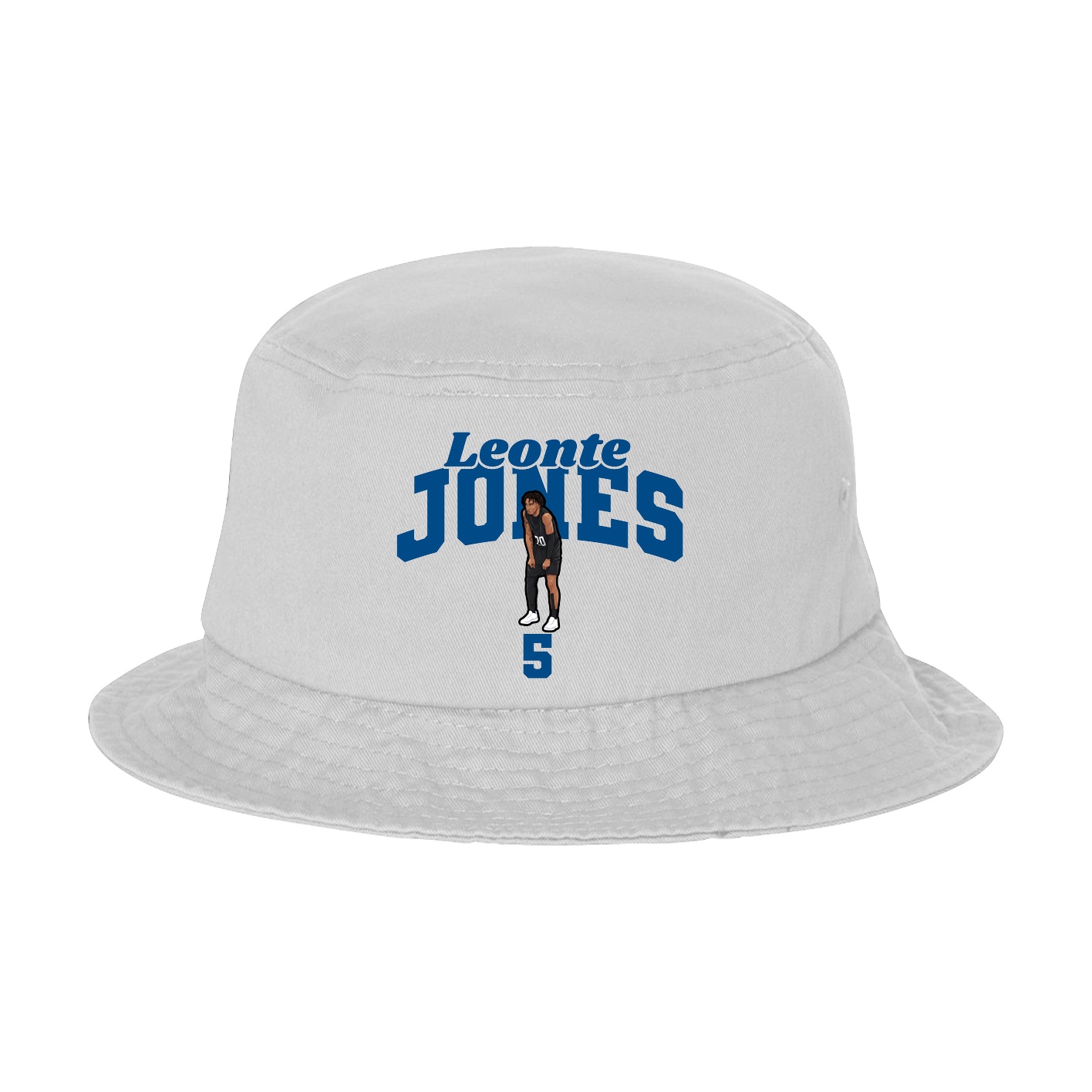 Bucket Cap — Signature Arch in White