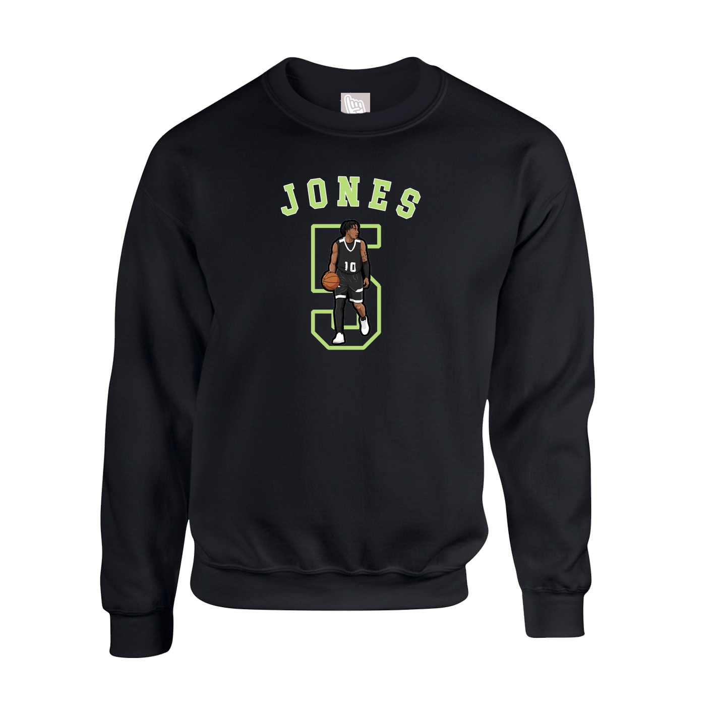 Fleece Crew — Shirsey Arch in Black