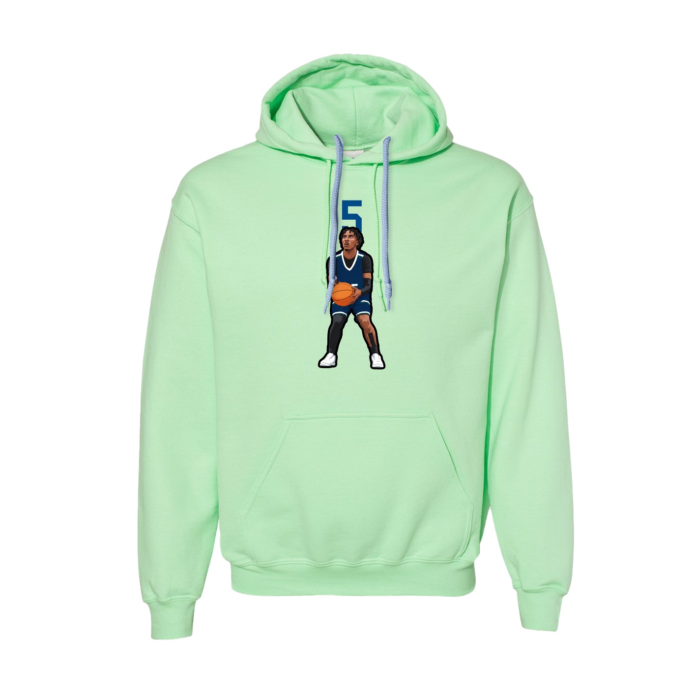 Hoodie — Number Top in Green
