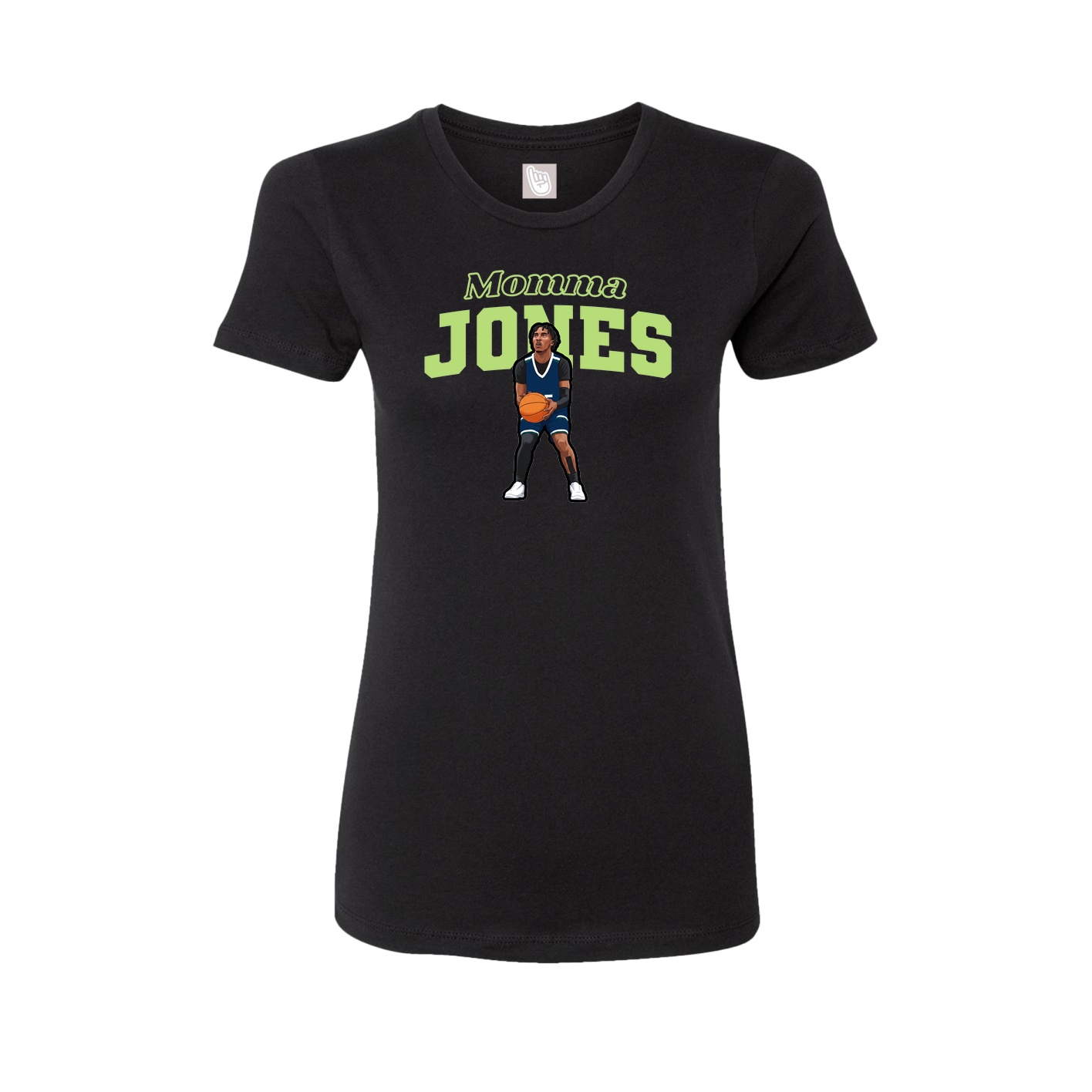 Womens Tee — Mothers Day Block in Black