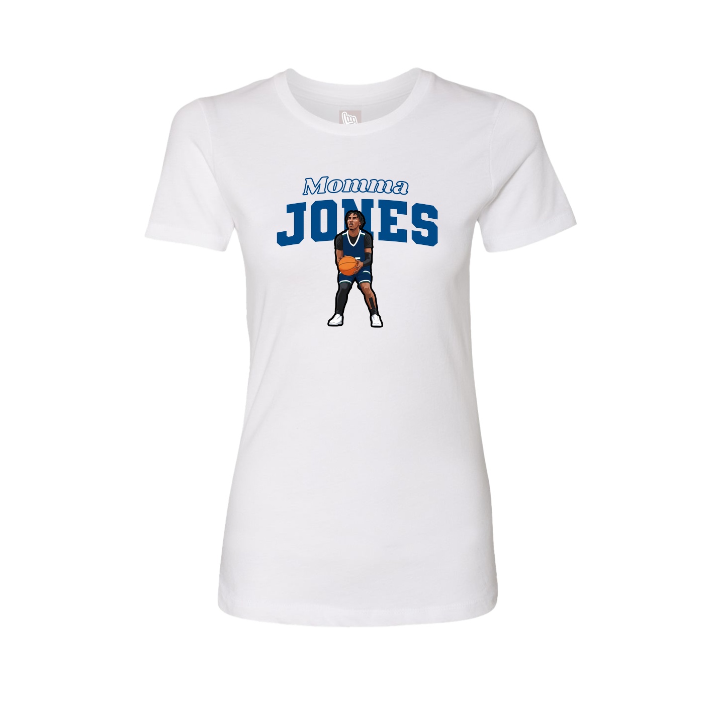 Womens Tee — Mothers Day Block in White